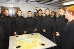 Inspection of minelayer vessel Pohjanmaa 16 December 2010. Copyright © Office of the President of the Republic of Finland 
